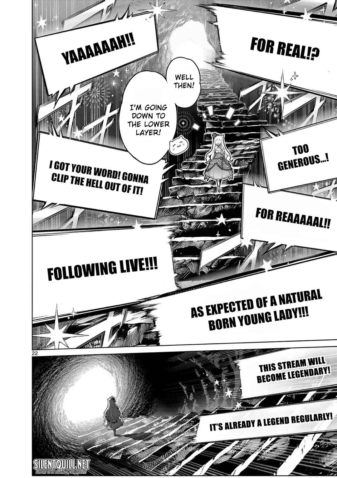 Ojousama-kei Teihen Dungeon Haishinsha, Meiwaku-kei o Bokottara Bazutte Densetsu ni Nattemasu wa!? Chapter 5 - Page 22