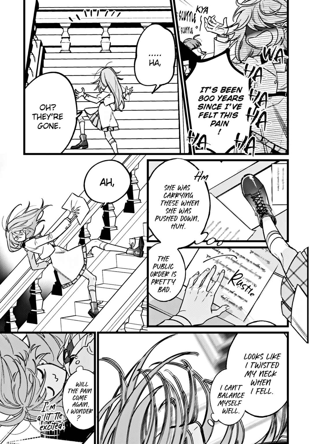 Do-teihen Reijou ni Hyoui Shita 800-nenmae no Akujo wa Hissori Seishun o Tanoshindeiru. Chapter 1 - Page 22