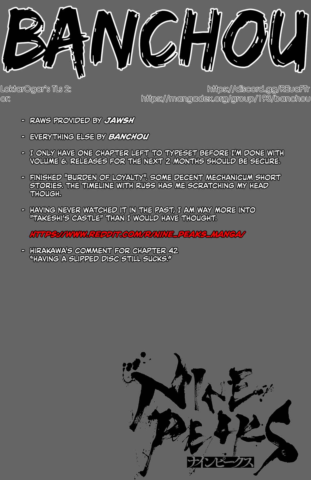Nine Peaks Chapter 42 - Page 1