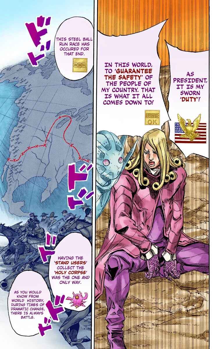 JoJo no Kimyou na Bouken: Part 7 - Steel Ball Run Color-ban Chapter 88 - Page 16