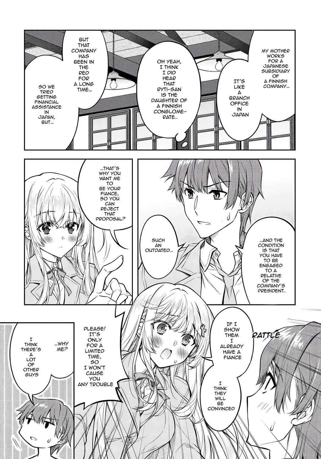 Tsundere Hokuou Bishoujo no Classmate ga, Kon'yakusha ni natta Totan ni Dere Ippentou ni Natteshimatta Ken ni tsuite Chapter 2 - Page 10