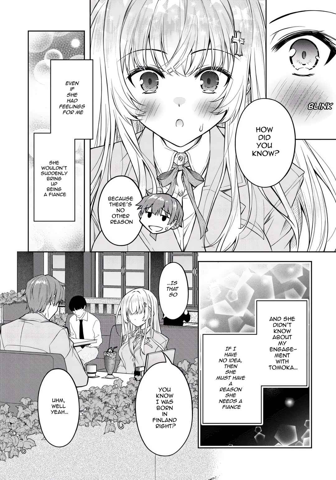 Tsundere Hokuou Bishoujo no Classmate ga, Kon'yakusha ni natta Totan ni Dere Ippentou ni Natteshimatta Ken ni tsuite Chapter 2 - Page 9