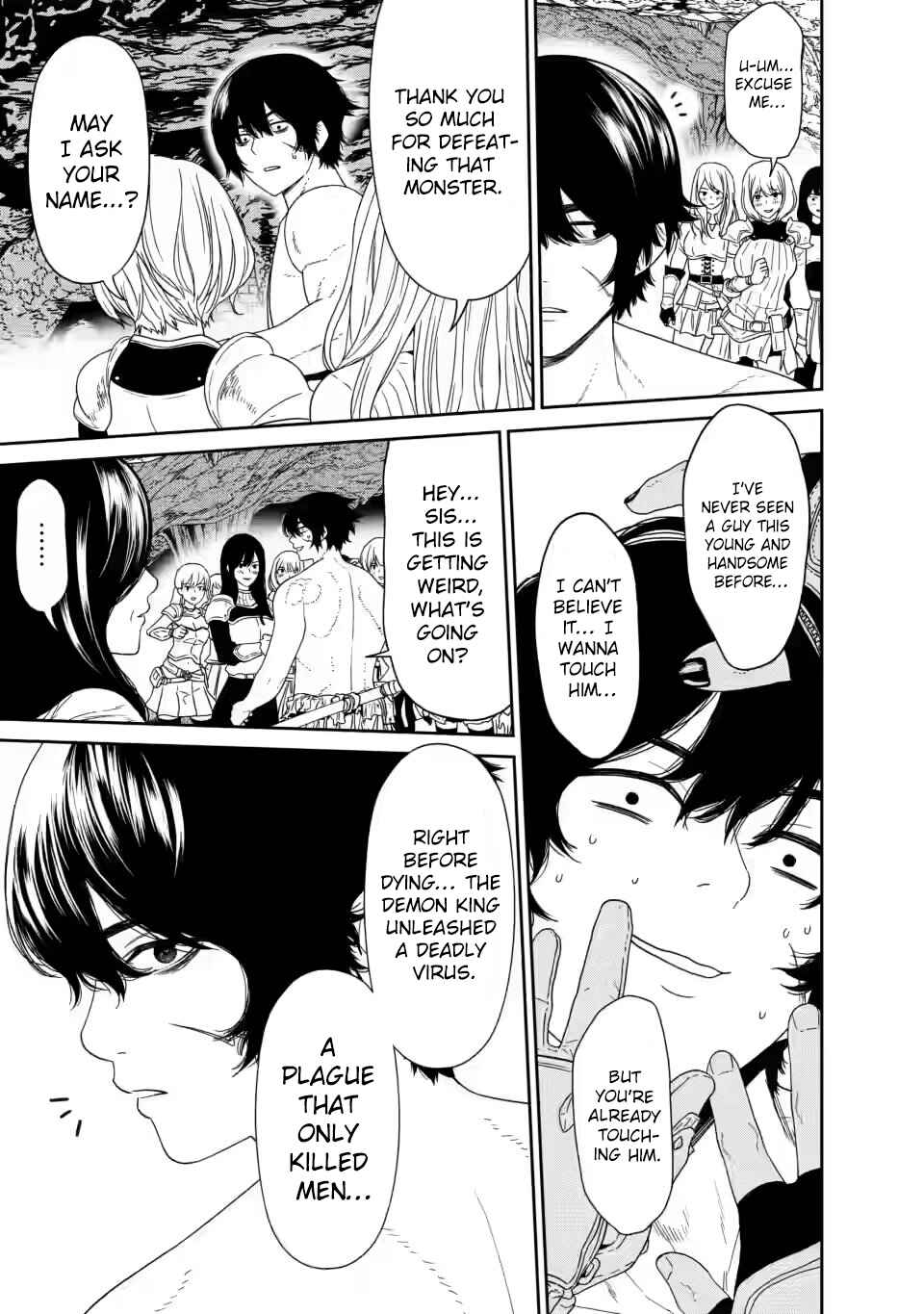 Dungeon de Tatakaitsuzukete 20-nen no Doutei Yuusha, Chijou ni Modottara Danjoubi 1:1000 no Sekai Datta Chapter 1.3 - Page 12