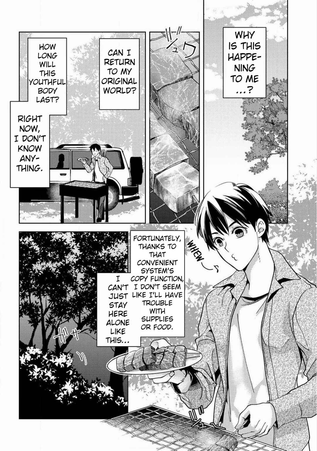 Ossan no Remake Bouken Nikki ~Autocamp kara Hajimaru Isekai Mankitsu Life~ Chapter 2 - Page 5