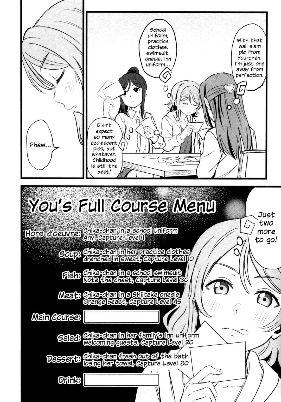 Love Live! Sunshine!! - A Love-Tinted Aquamarine (Doujinshi) Chapter 5 - Page 55