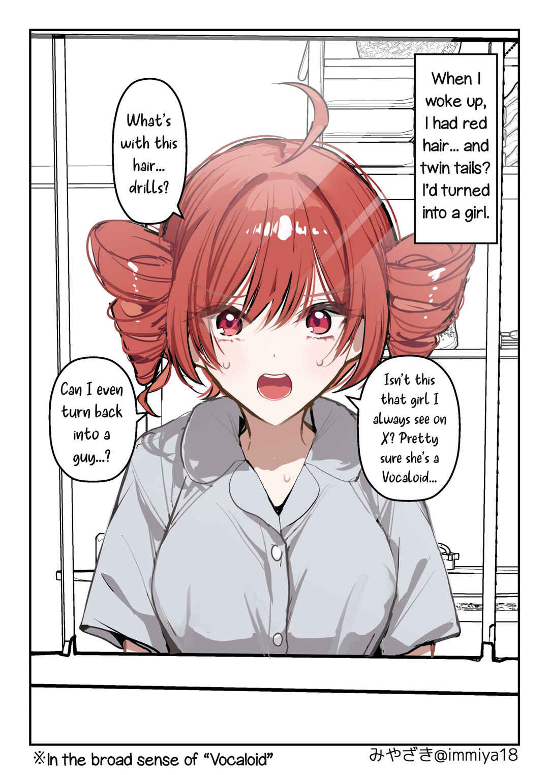 Kasane Teto ♀ ni Natta Otoko ♂ no Hanashi Chapter 1 - Page 1