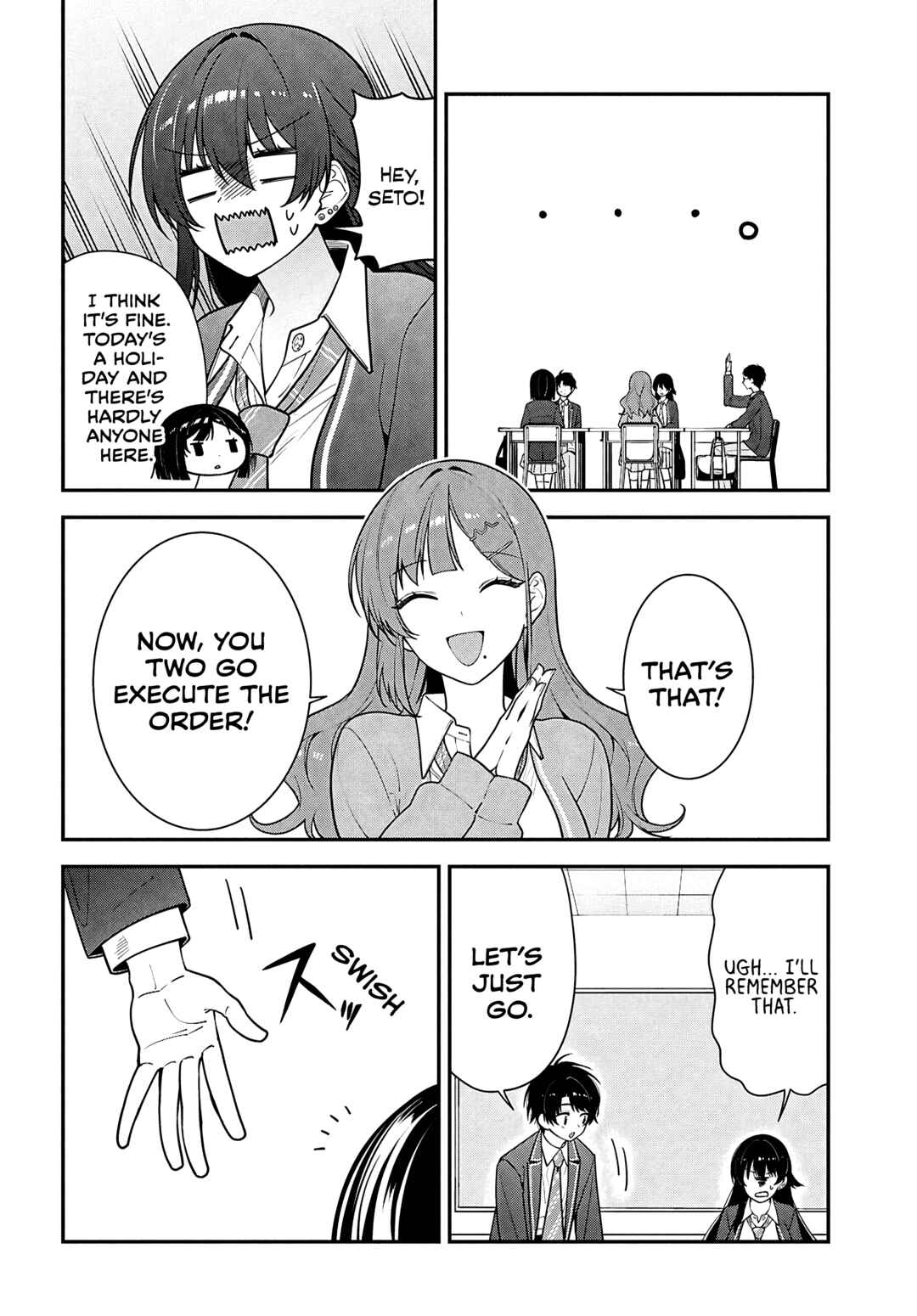 Tonari no Seki no Yankee Shimizu-san ga Kami wo Kuroku Sometekita Chapter 14 - Page 10
