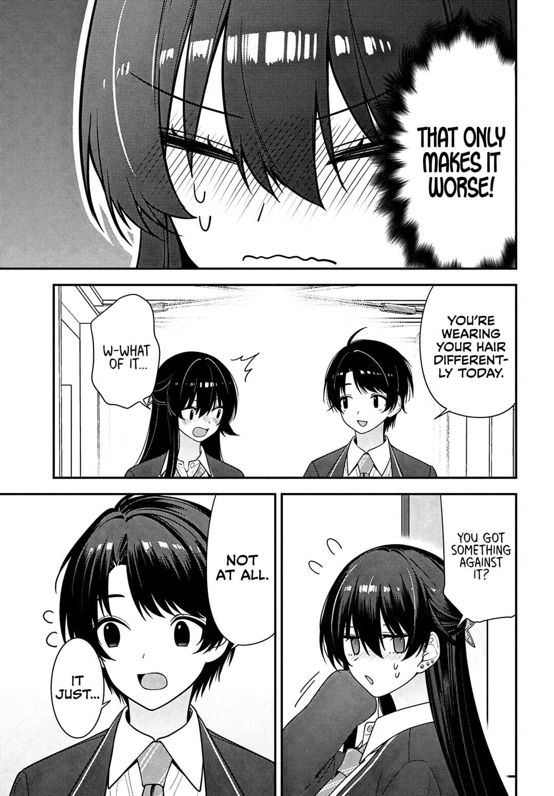 Tonari no Seki no Yankee Shimizu-san ga Kami wo Kuroku Sometekita Chapter 14 - Page 15