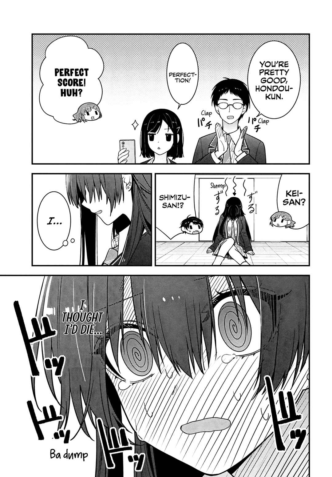 Tonari no Seki no Yankee Shimizu-san ga Kami wo Kuroku Sometekita Chapter 14 - Page 24