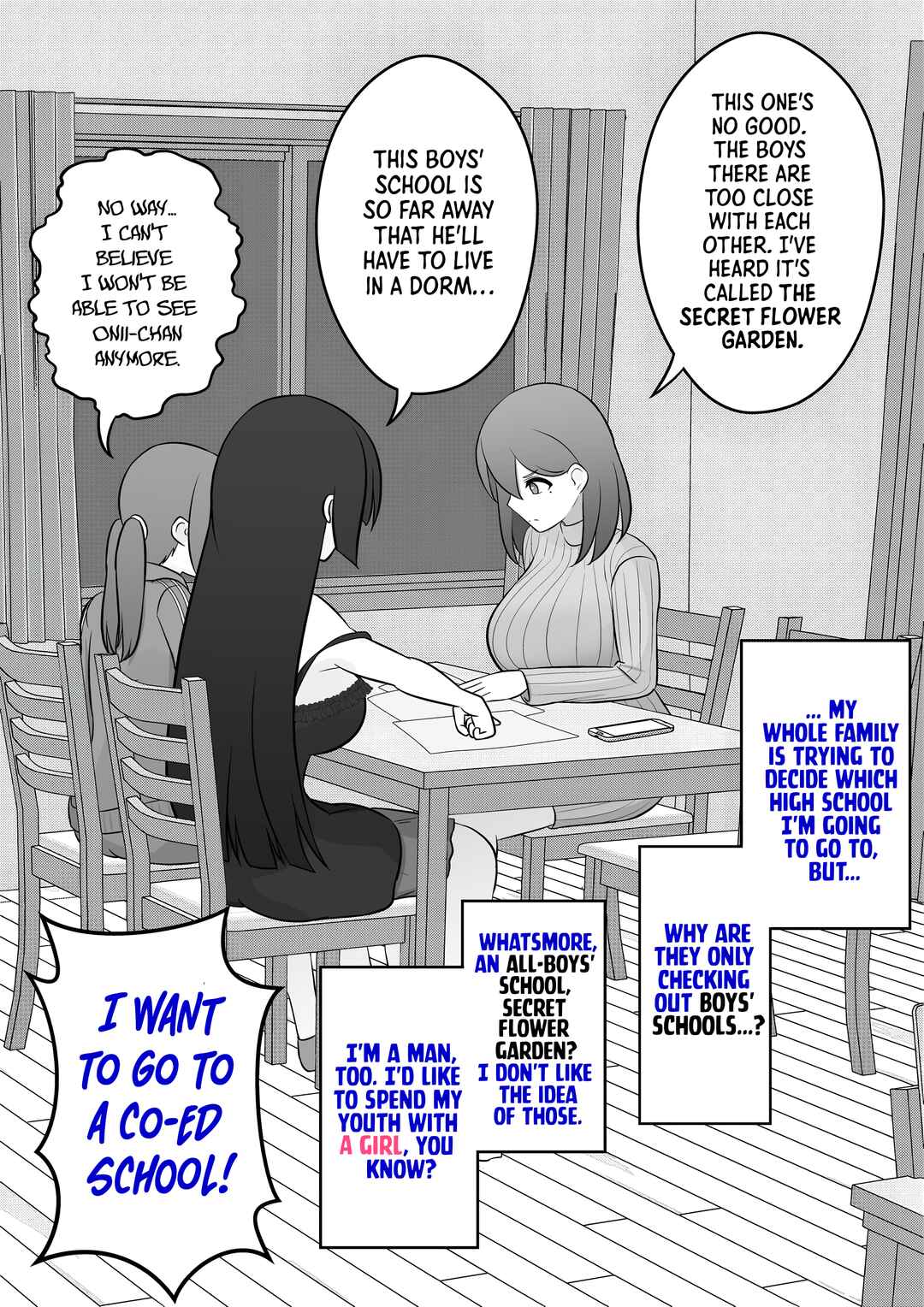 Danjo-hi 1:39 no Heikou Sekai wa Omoi no Hoka Futsuu Chapter 30 - Page 1