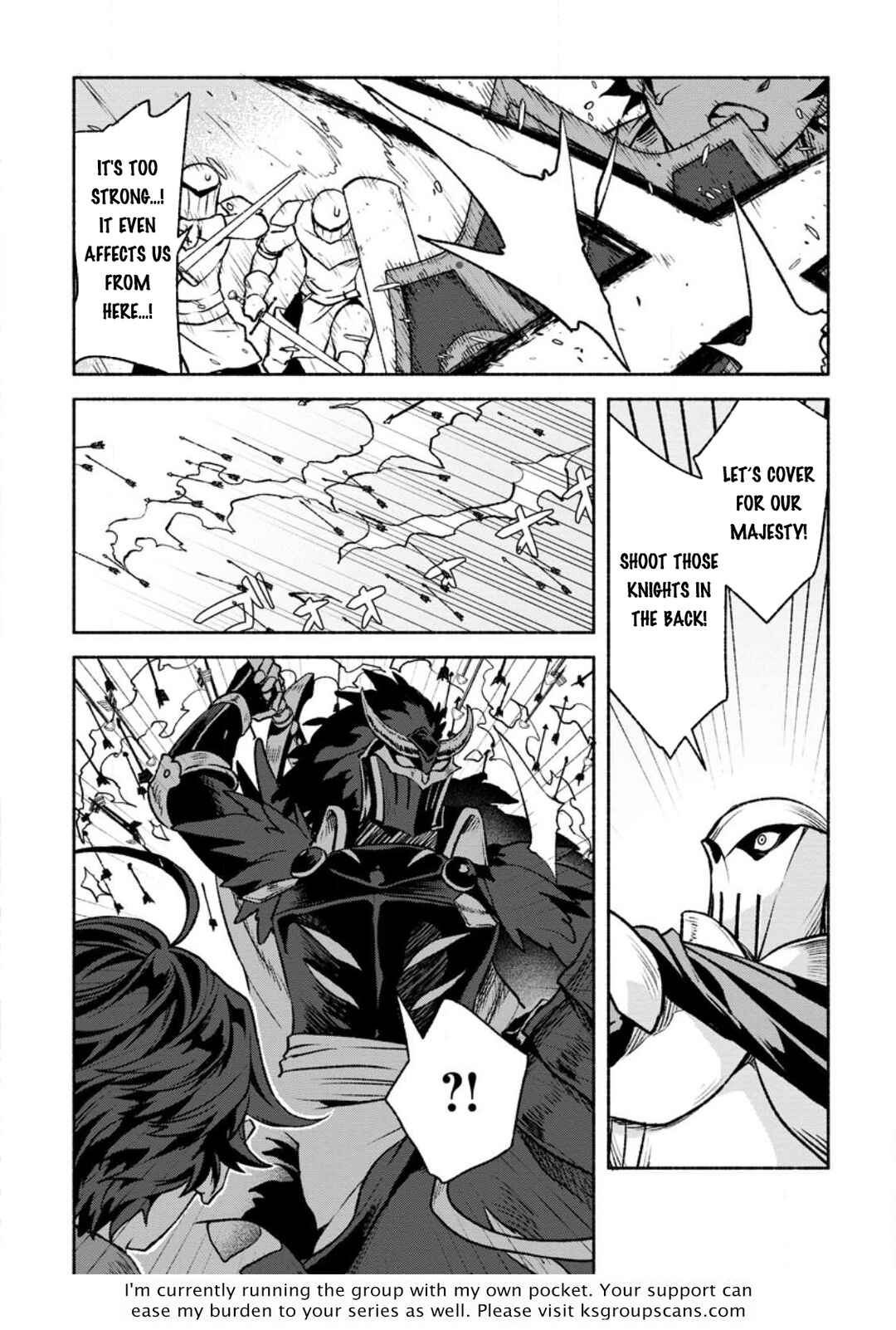 Sono Monban, Saikyou ni Tsuki: Tsuihou Sareta Bougyoryoku 9999 no Senshi, Outo no Monban to shite Musou Suru Chapter 26.1 - Page 13