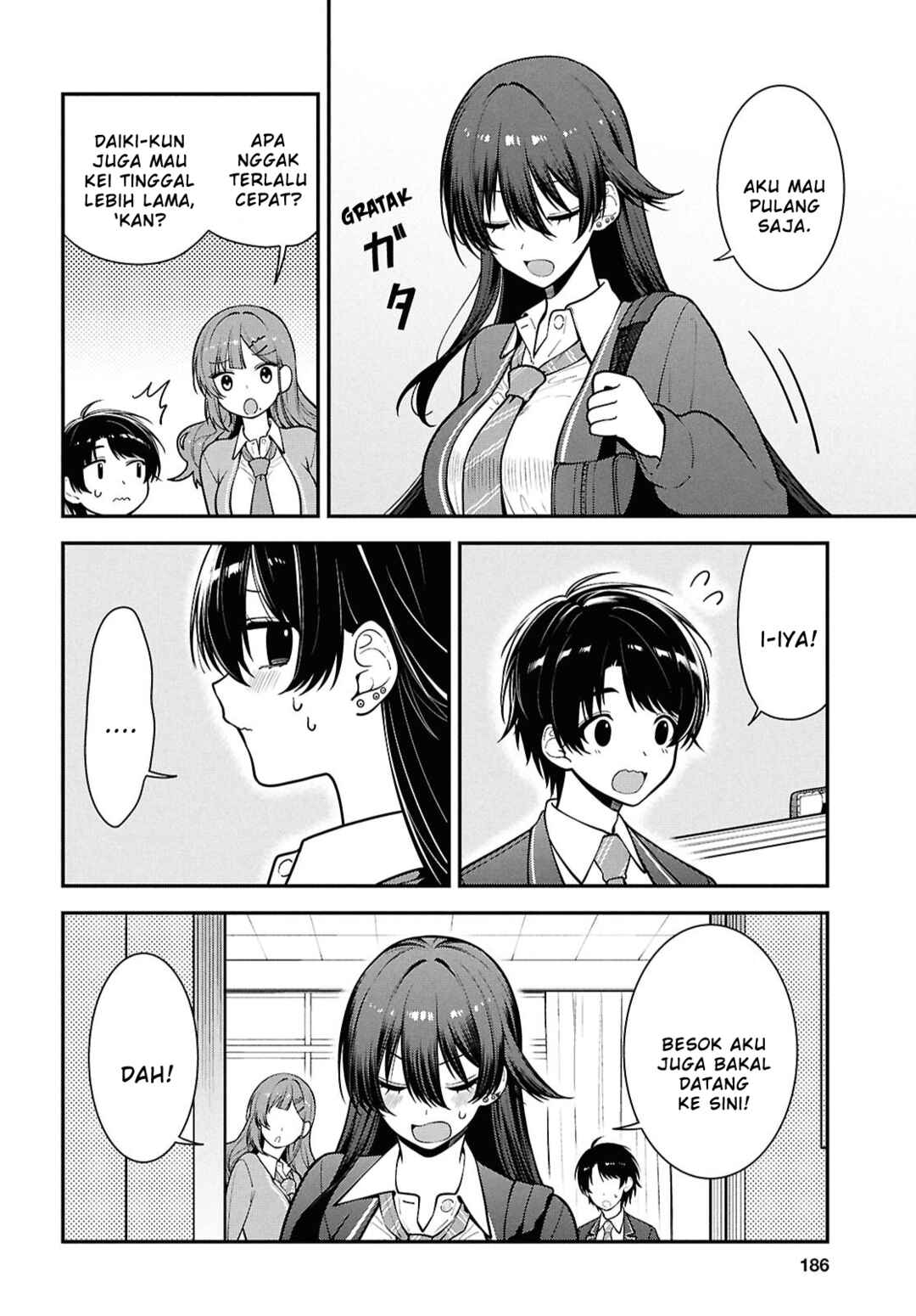 Tonari no Seki no Yankee Shimizu-san ga Kami wo Kuroku Sometekita Chapter 11 - Page 4