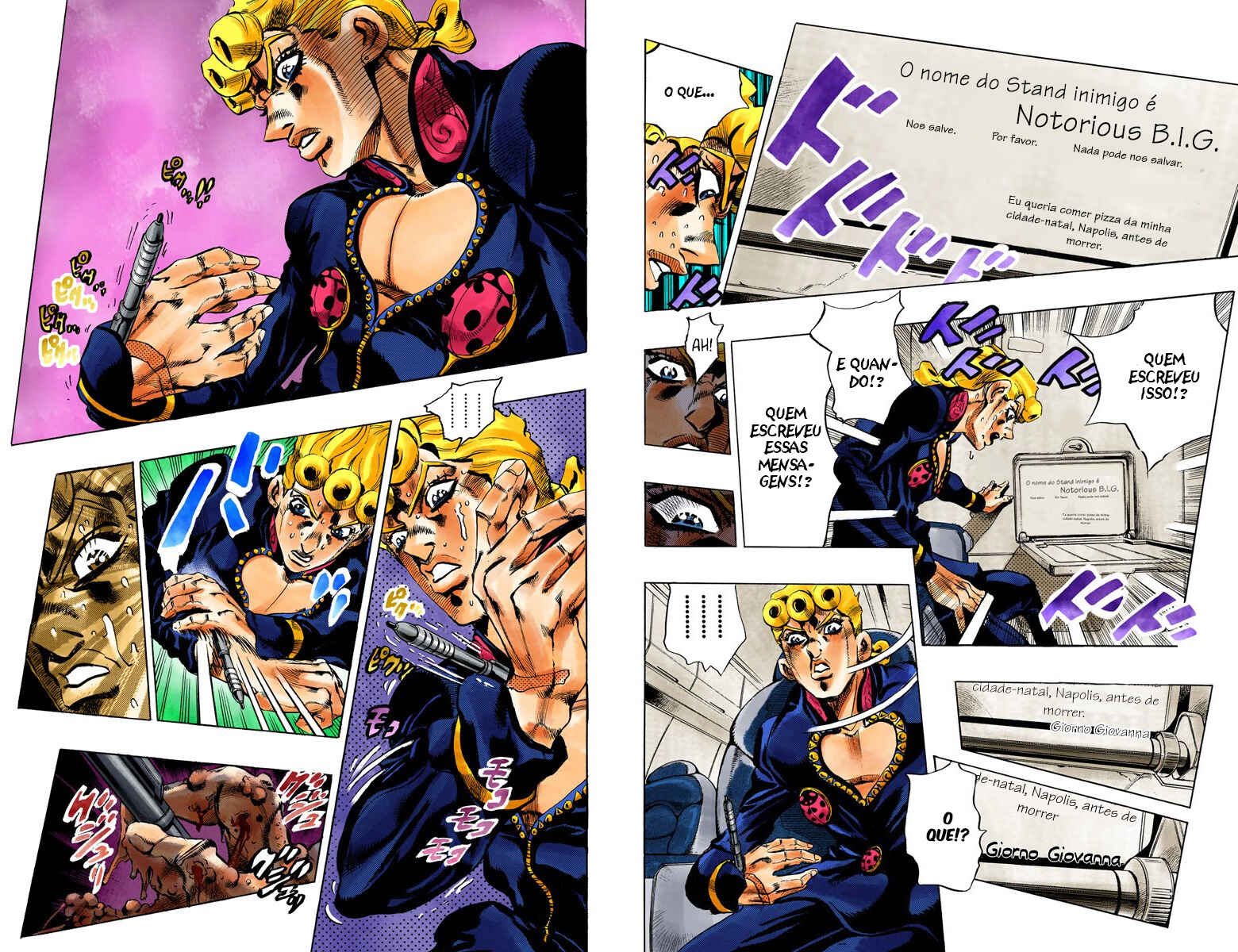 JoJo no Kimyou na Bouken: Part 5 - Ougon no Kaze Color-ban Chapter 95 - Page 8