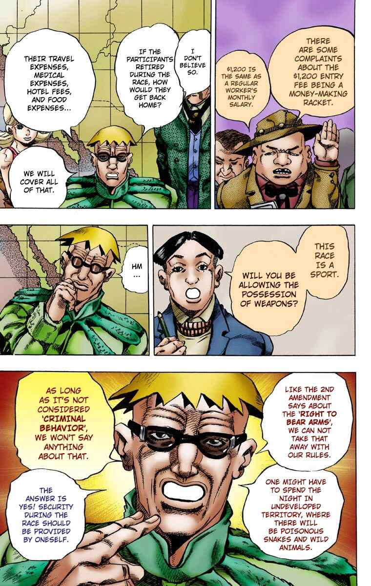 JoJo no Kimyou na Bouken: Part 7 - Steel Ball Run Color-ban Chapter 1 - Page 34