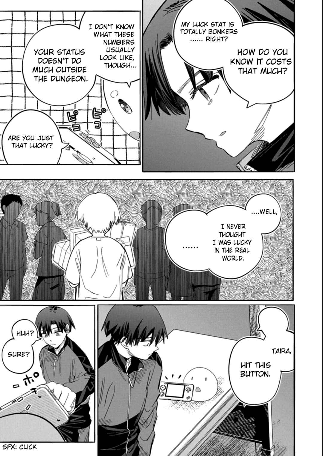Kouun no Shokichi ga Ijou ni Takakatta Koukousei ga, Kanzume Gacha de Te ni Ireta Skill wo Tsukatte Gendai Dungeon de Saikyou ni Naru Monogatari Chapter 4.2 - Page 5