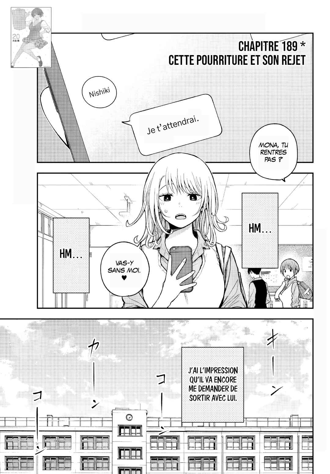 Kuroiwa Medaka ni Watashi no Kawaii ga Tsuujinai Chapter 189 - Page 1