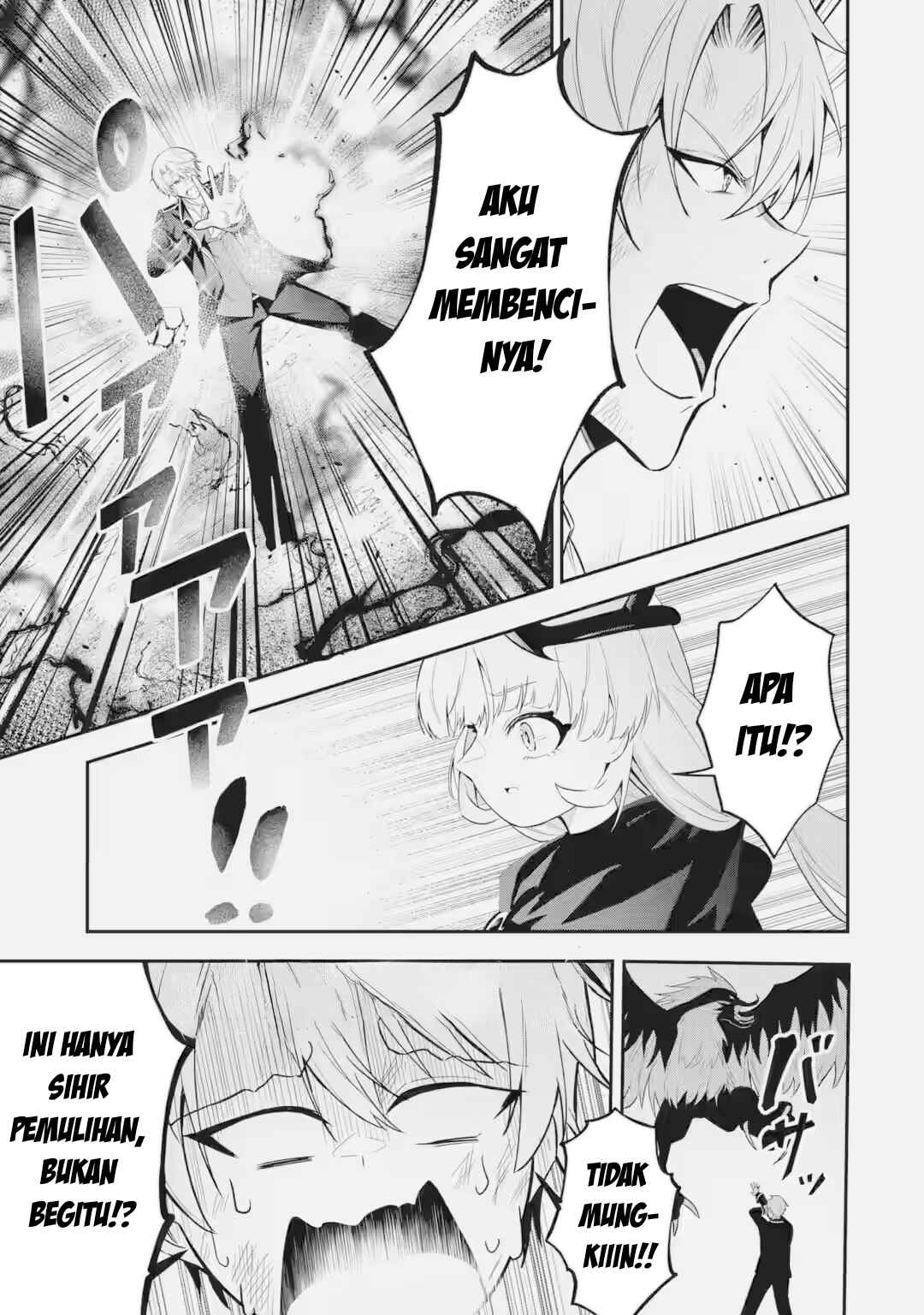 Shokei Flag no Akuyaku Kizoku ni Tensei Shita ga, Shinitakunai node Yami Mahou o Kiwamete Heroine-tachi o Sukuimasu Chapter 3.1 - Page 10