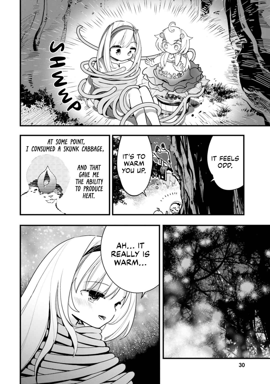 Shokubutsu Monster Musume Nikki: Seijo datta Watashi ga Uragirareta Hate ni Alraune ni Tensei Shite Shimatta node, kore kara wa Kougousei o Shinagara Shizuka ni Shokubutsu Life o Sugoshimasu Chapter 16 - Page 29
