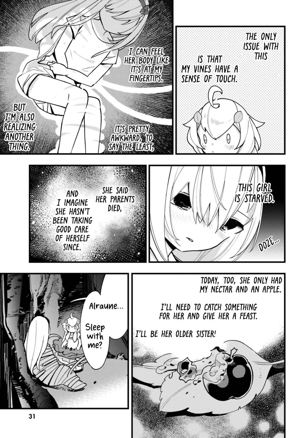 Shokubutsu Monster Musume Nikki: Seijo datta Watashi ga Uragirareta Hate ni Alraune ni Tensei Shite Shimatta node, kore kara wa Kougousei o Shinagara Shizuka ni Shokubutsu Life o Sugoshimasu Chapter 16 - Page 30