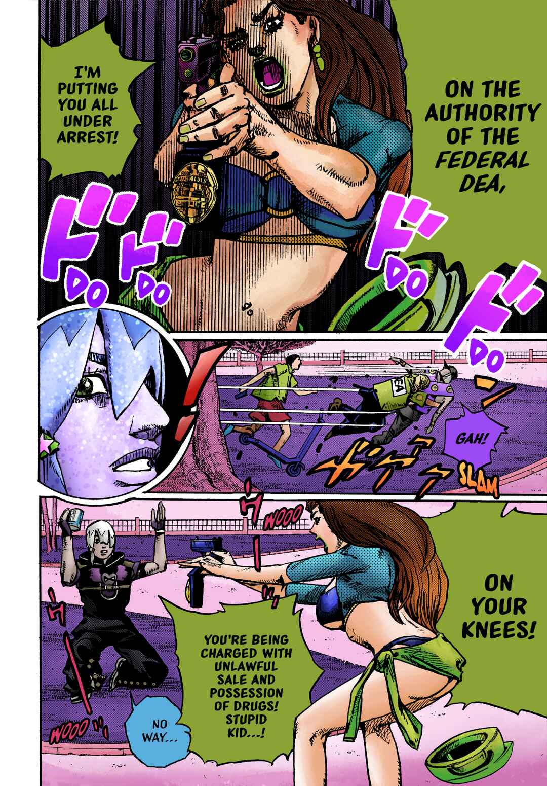 JoJo's Bizarre Adventure Part 9 - The JOJOLands (Fan-Colored) Chapter 2 - Page 12