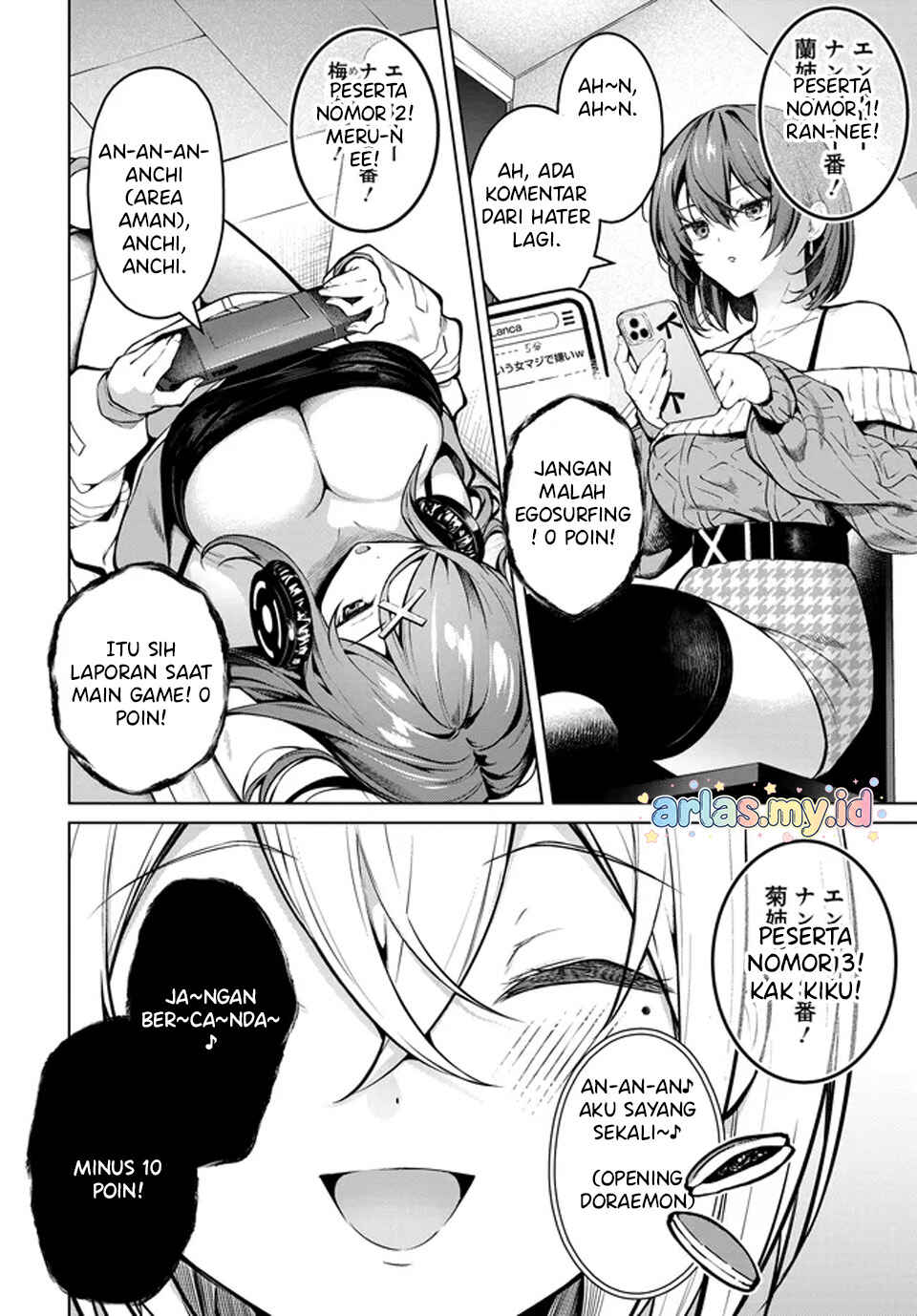 Tier 1 Shimai - Yuumei Yonshimai wa Boku nashi de wa Ikirarenai Chapter 2.1 - Page 5