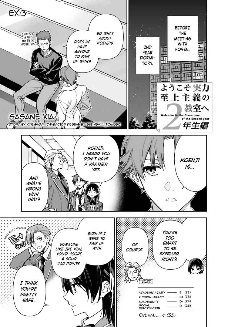 Youkoso Jitsuryoku Shijou Shugi no Kyoushitsu e: 2-nensei-hen Chapter 17.5 - Page 1