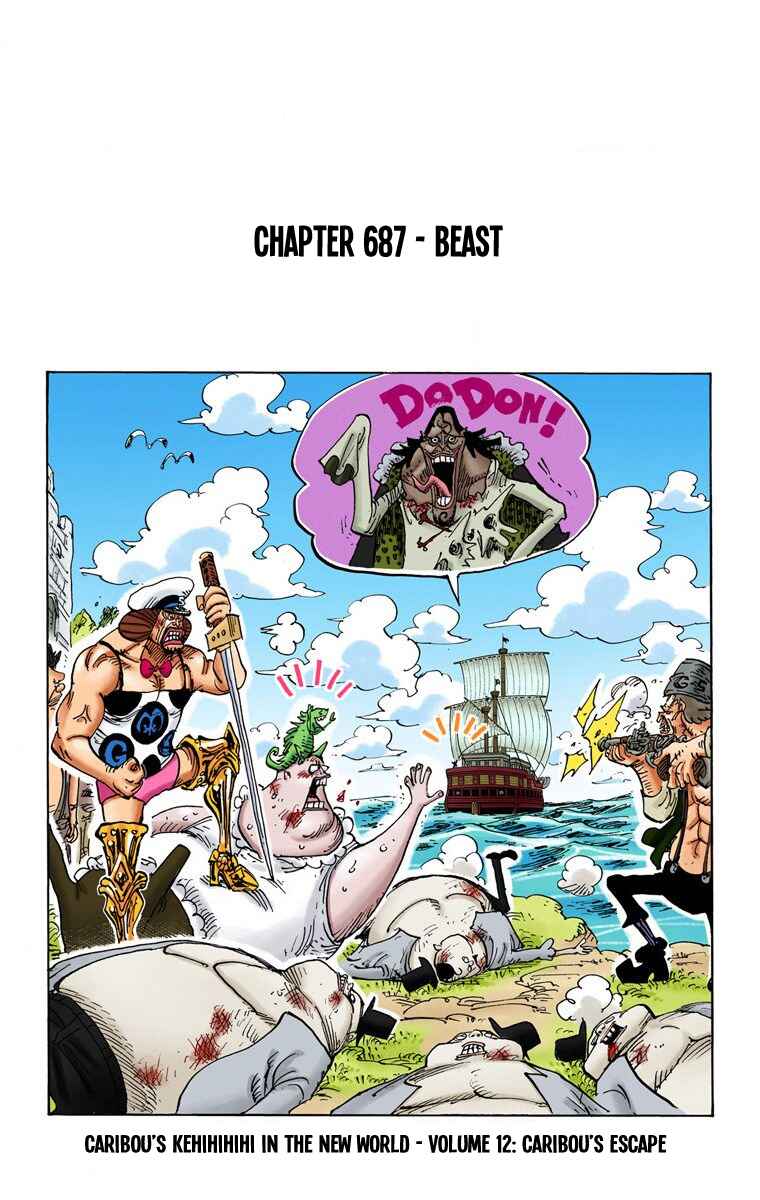 One Piece (Official Colored) Chapter 687 - Page 2