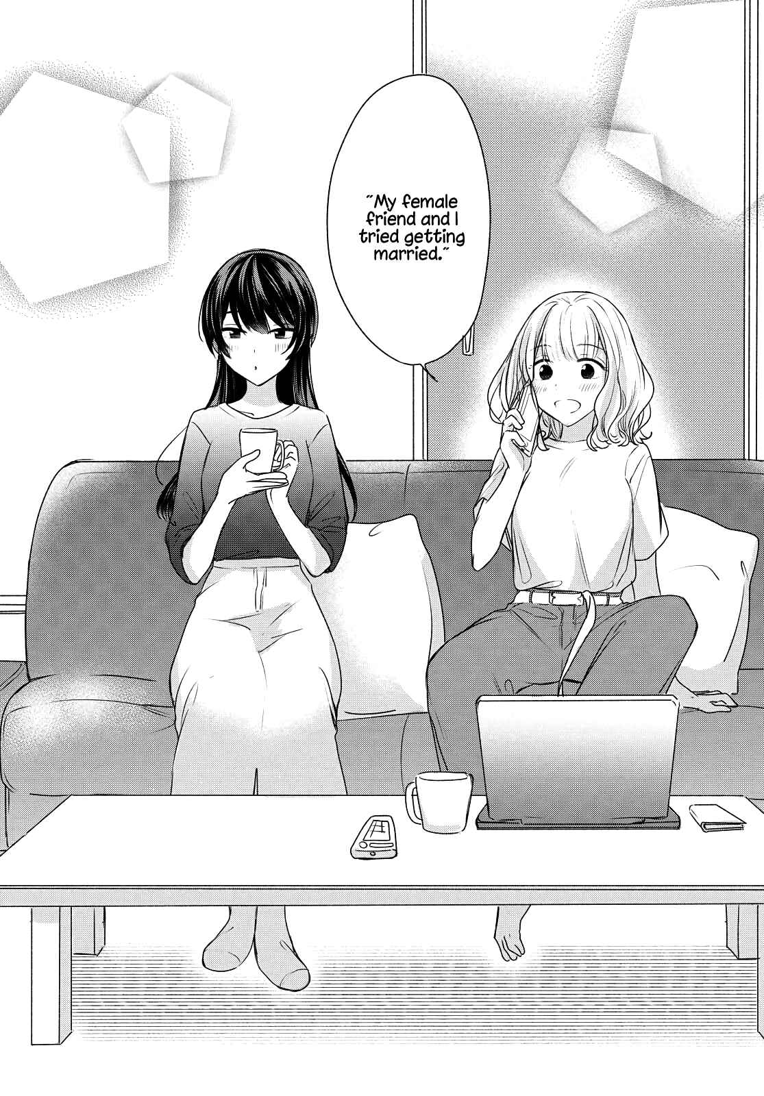 Onna Tomodachi to Kekkon Shitemita. Chapter 1 - Page 4