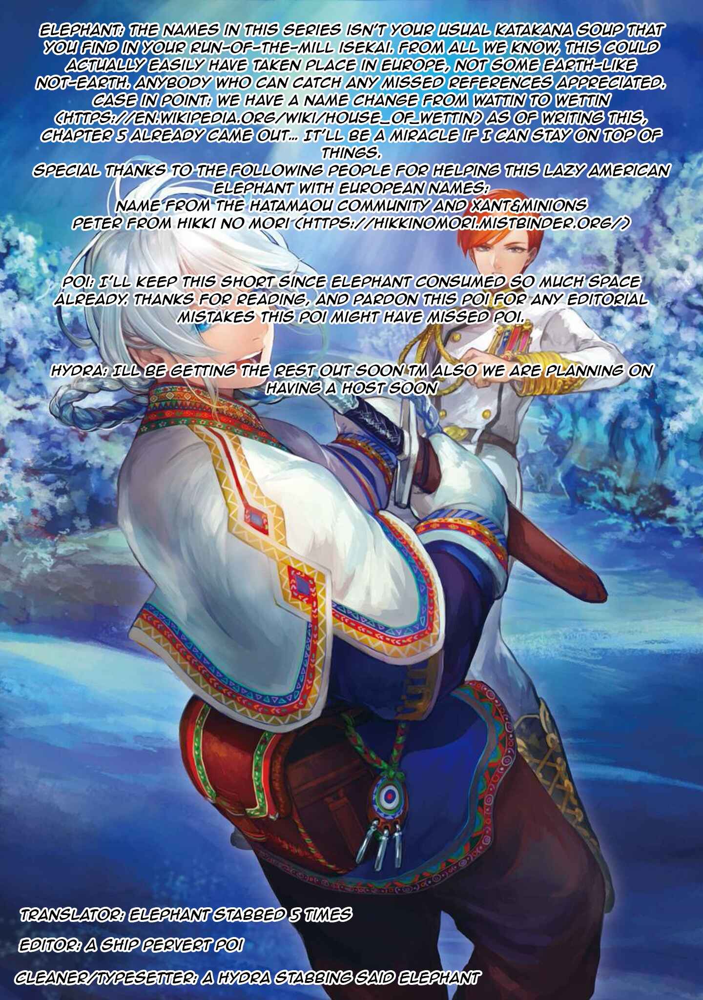 Hokuo Kizoku to Moukinzuma no Yukiguni Karigurashi Chapter 4 - Page 1