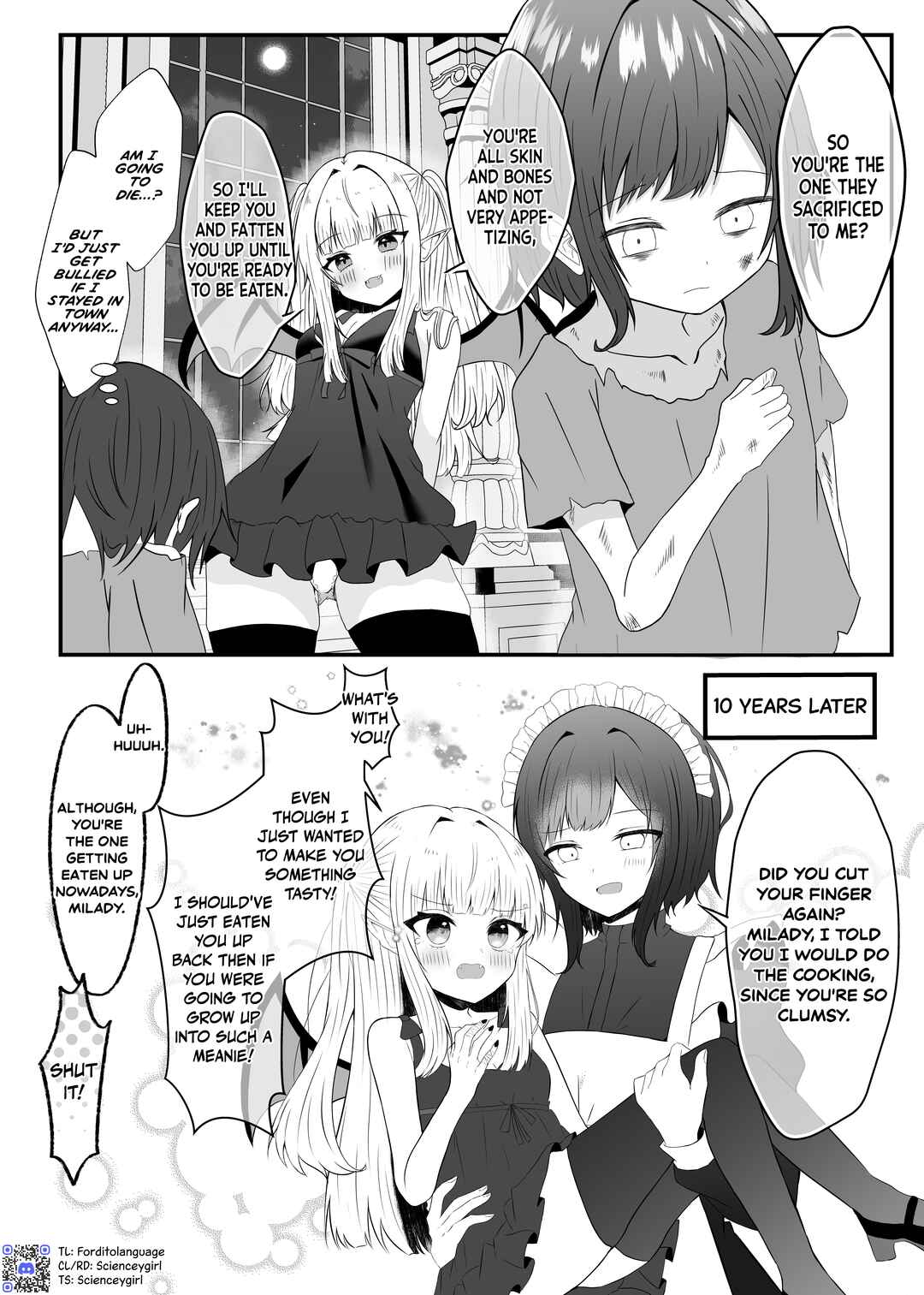 Kyuuketsuki ni Kawareta Shoujo no Juunen-go Chapter 1 - Page 1