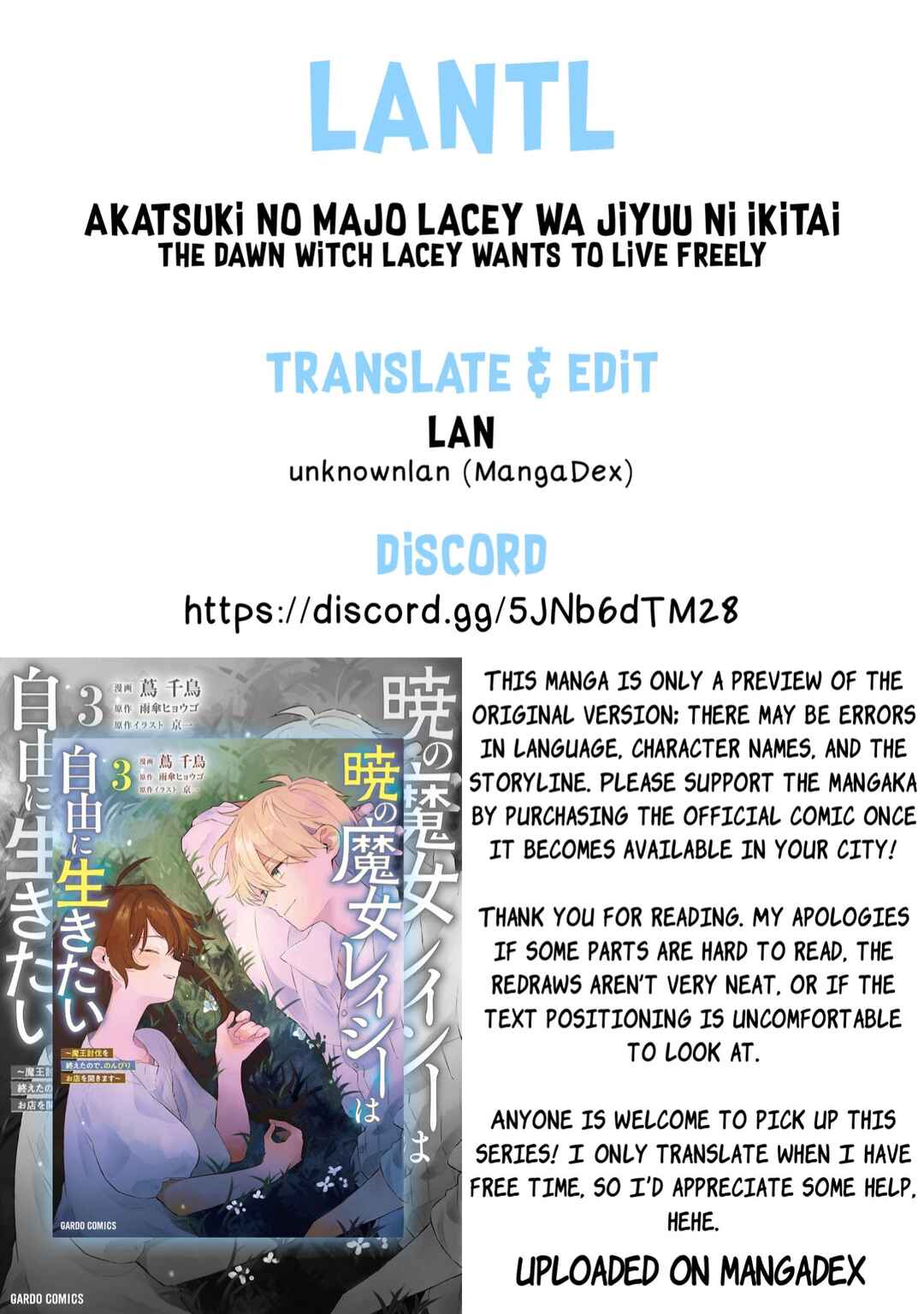 Akatsuki no Majo Lacey wa Jiyuu ni Ikitai: Maou Toubatsu o Oeta node, Nonbiri Omise o Hirakimasu Chapter 12 - Page 23