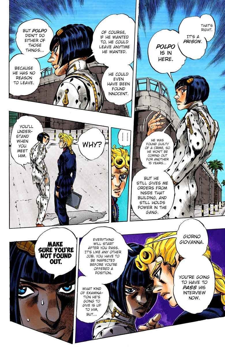 JoJo no Kimyou na Bouken: Part 5 - Ougon no Kaze Color-ban Chapter 9 - Page 7