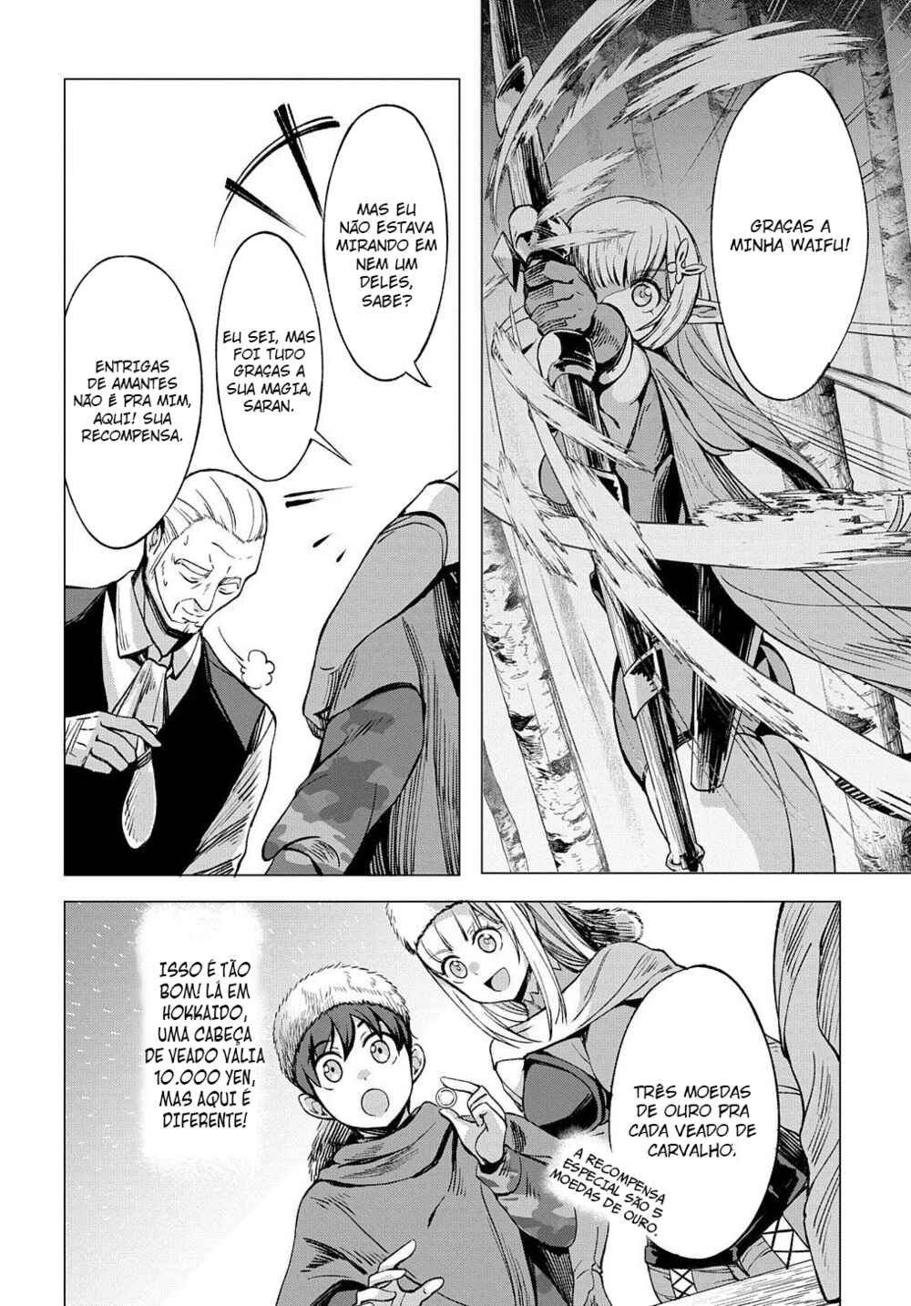 Hokkaidou no Gen'eki Hunter ga Isekai ni Hourikomarete Mita ~Elf Yome to Meguru Isekai Shuryou Life~ Chapter 6 - Page 36