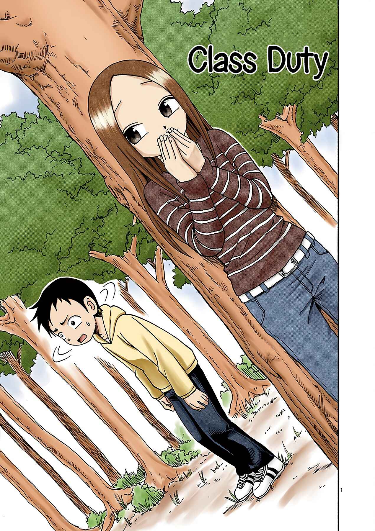 Karakai Jouzu no Takagi-san (Official Colored) Chapter 2 - Page 1