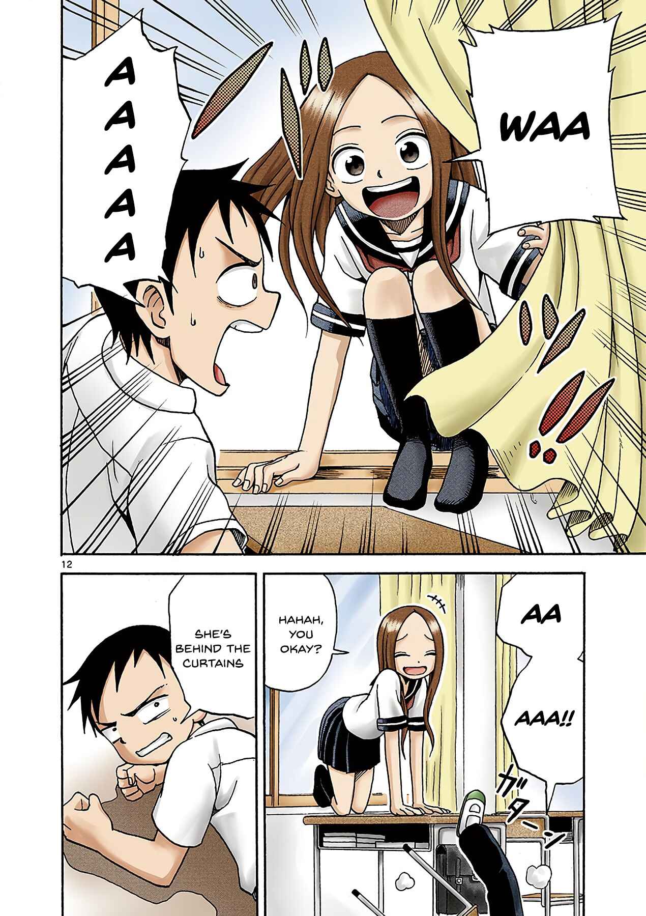 Karakai Jouzu no Takagi-san (Official Colored) Chapter 2 - Page 12