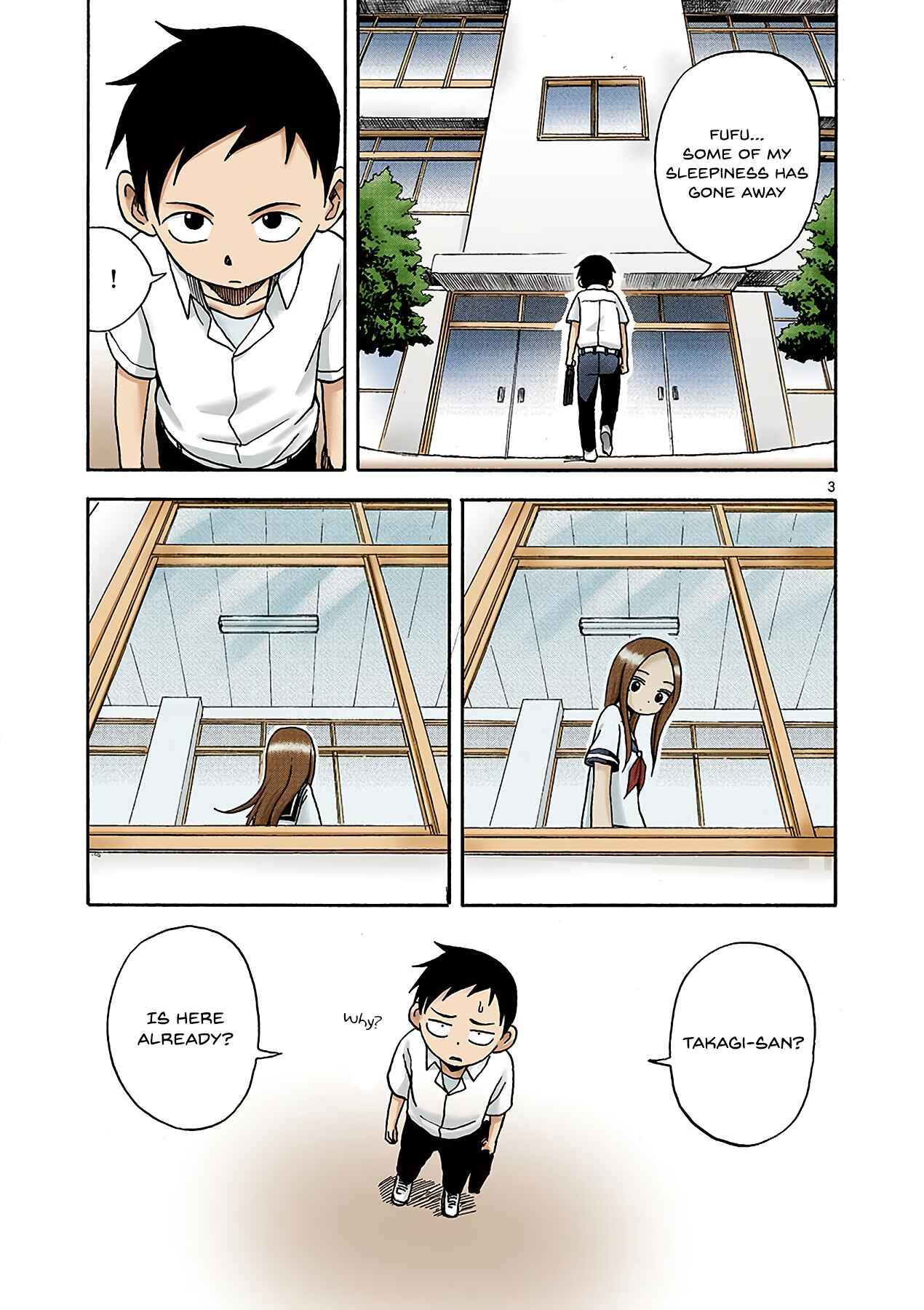 Karakai Jouzu no Takagi-san (Official Colored) Chapter 2 - Page 3