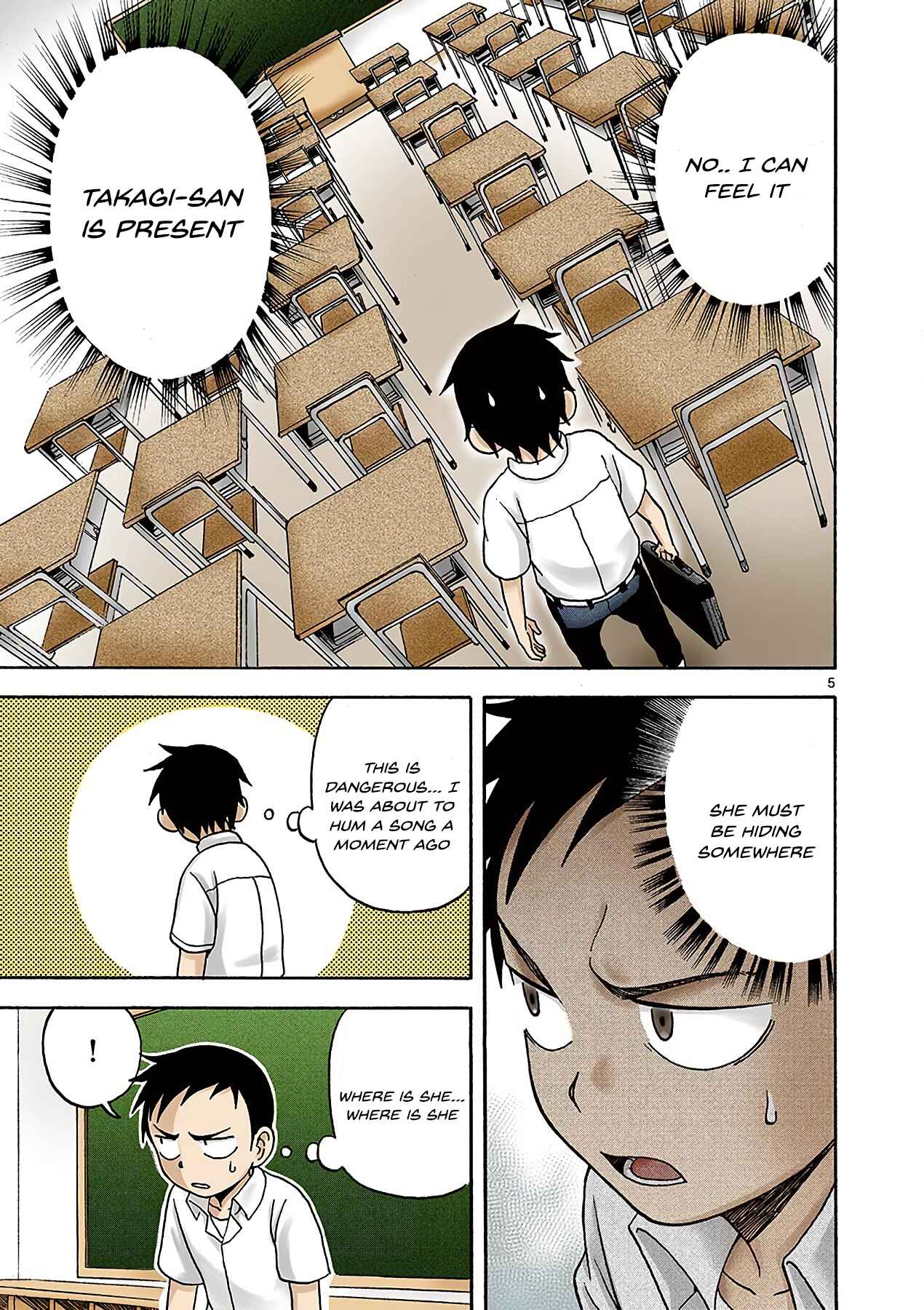 Karakai Jouzu no Takagi-san (Official Colored) Chapter 2 - Page 5