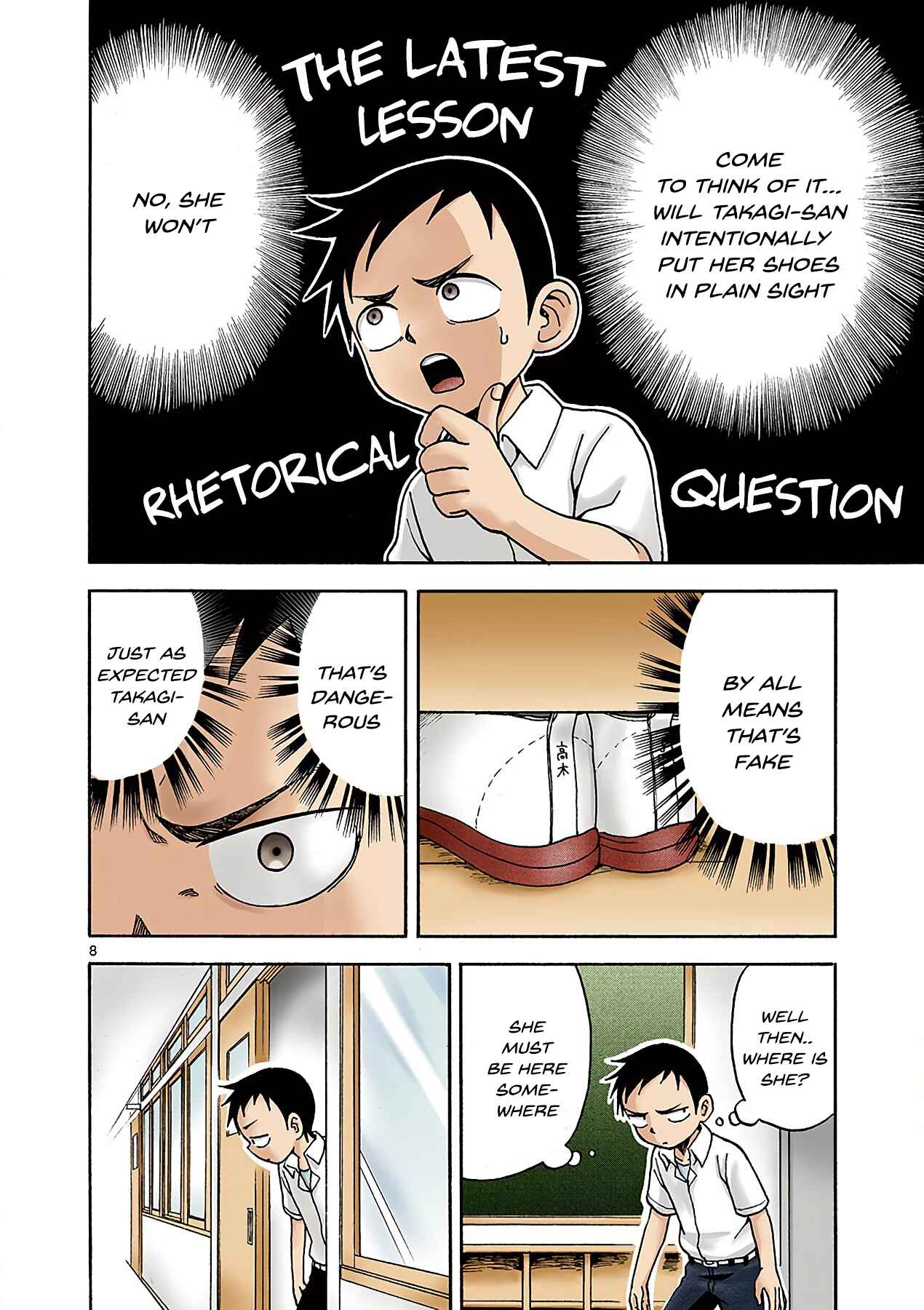 Karakai Jouzu no Takagi-san (Official Colored) Chapter 2 - Page 8