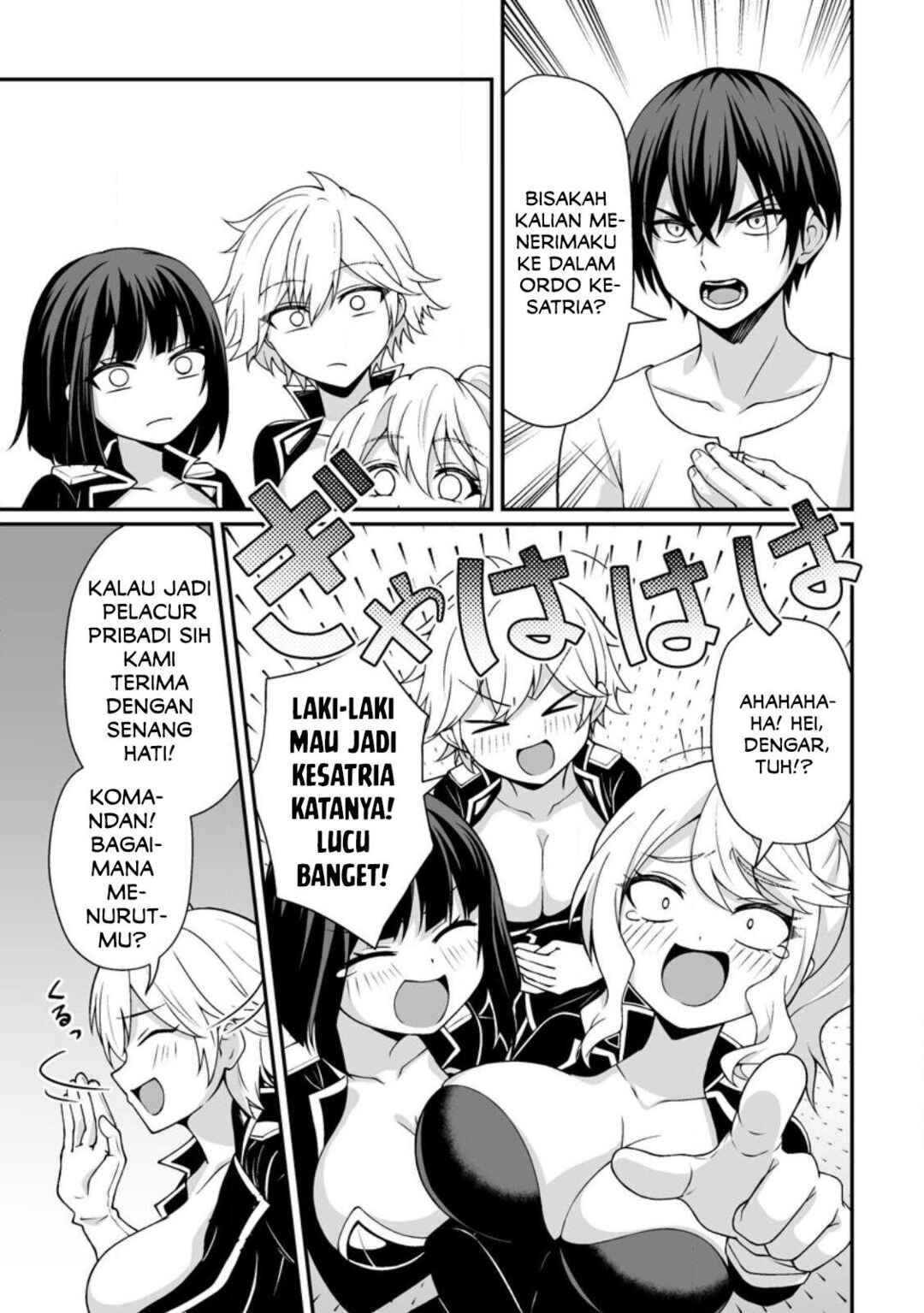 Teisou Gyakuten Sekai de Yuiitsu no Otoko Kishi no Ore, Onna Kishi Gakuen ni Nyuugaku Shitara Nazeka Eiyou Atsukai Sareta: Zetsurin Skill de Harem Musou Chapter 1 - Page 10