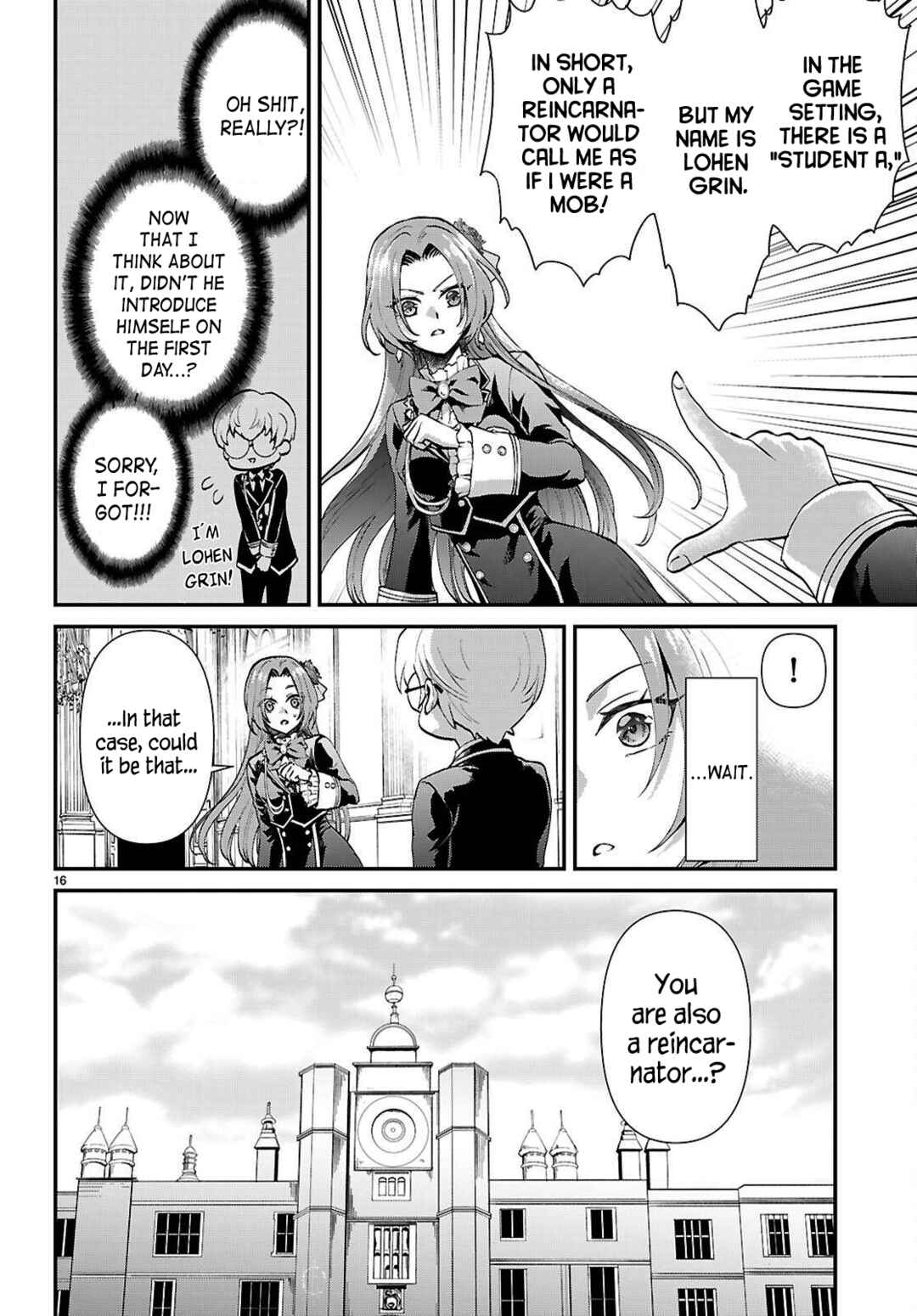 Danshi Koukousei, Otome Game no Akuyaku Reijou ni Tensei Suru. Chapter 9 - Page 16