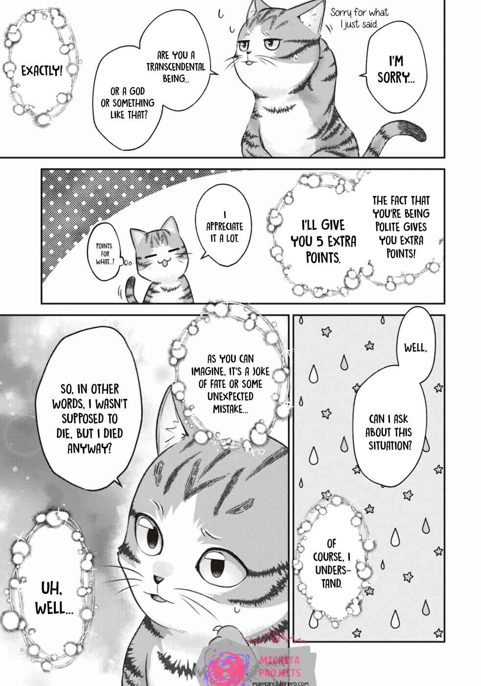 Wagahai wa Nekomadoushi de Aru: Kijitora Luke no Kaiteki Cheat Neko Seikatsu Chapter 1 - Page 11