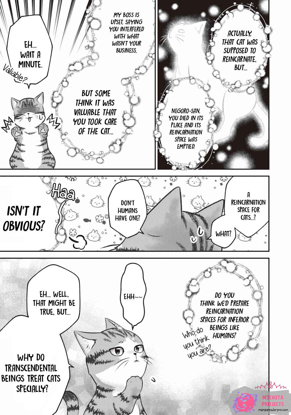 Wagahai wa Nekomadoushi de Aru: Kijitora Luke no Kaiteki Cheat Neko Seikatsu Chapter 1 - Page 13