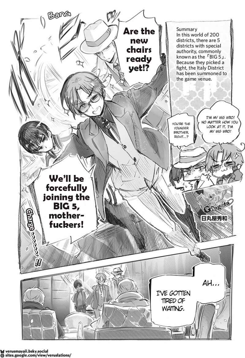 Hetalia World★Stars: Gangsta Chapter 2 - Page 1