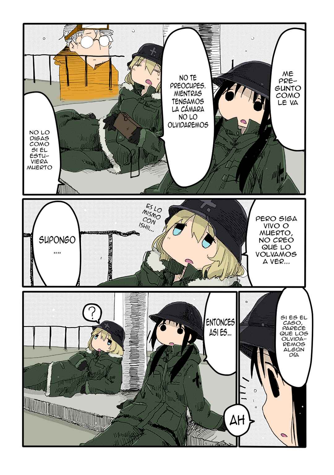 Shoujo Shuumatsu Ryokou (Fan Colored) Chapter 17 - Page 10