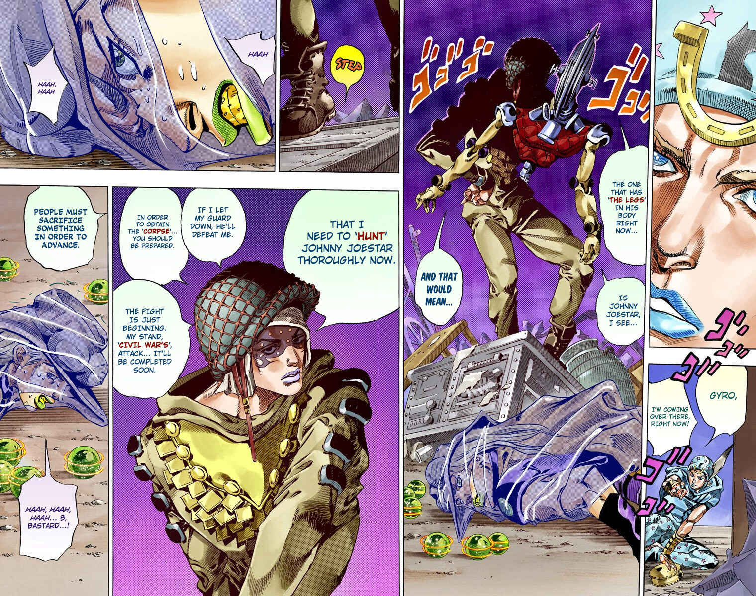 JoJo no Kimyou na Bouken: Part 7 - Steel Ball Run Color-ban Chapter 58 - Page 10