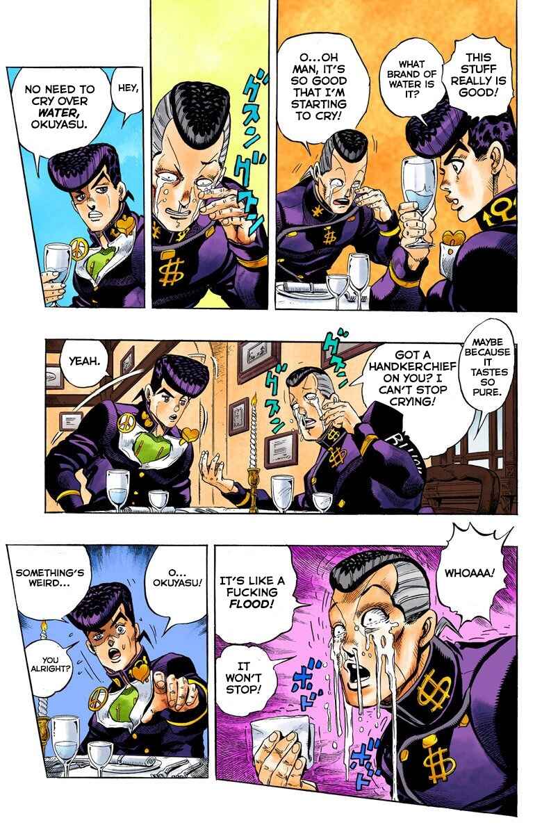 JoJo no Kimyou na Bouken: Part 4 - Diamond wa Kudakenai Color-ban Chapter 38 - Page 16