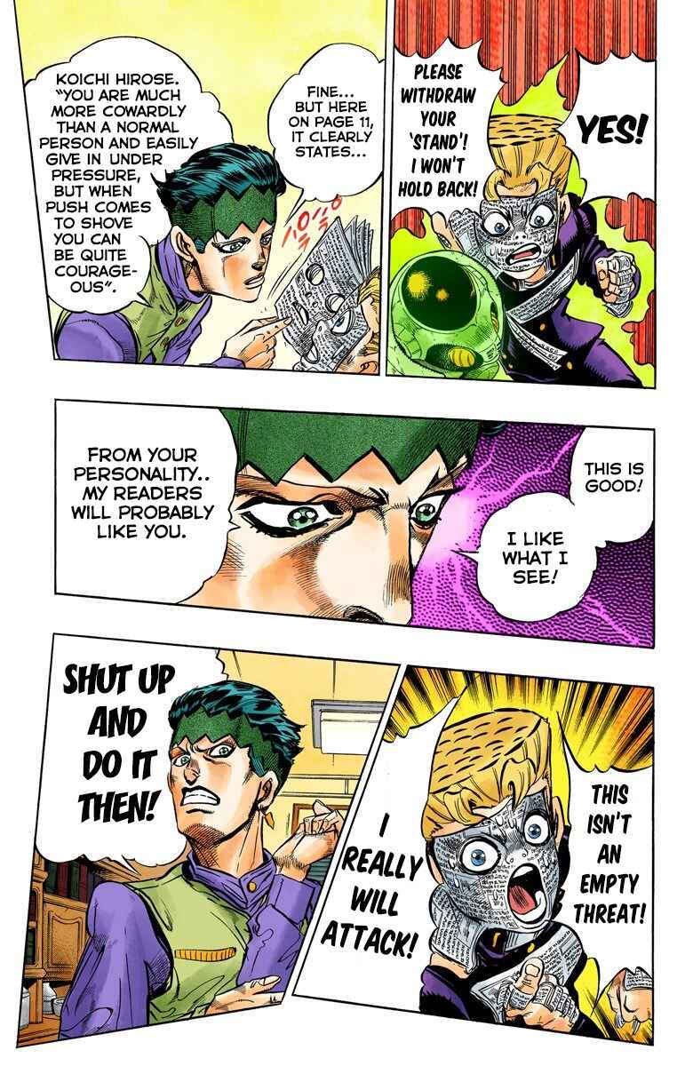 JoJo no Kimyou na Bouken: Part 4 - Diamond wa Kudakenai Color-ban Chapter 55 - Page 6