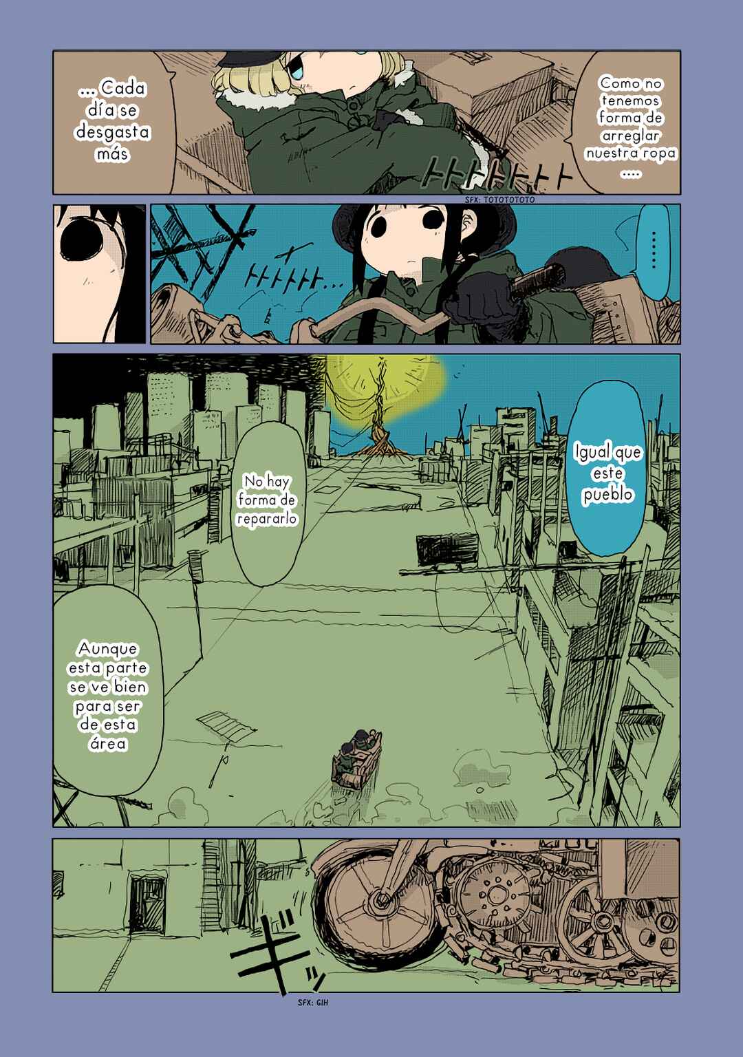 Shoujo Shuumatsu Ryokou (Fan Colored) Chapter 32 - Page 3