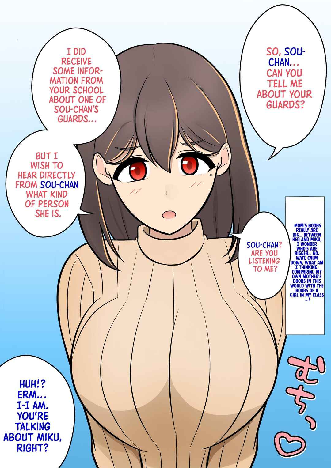 Danjo-hi 1:39 no Heikou Sekai wa Omoi no Hoka Futsuu (Fan Colored) Chapter 76 - Page 1