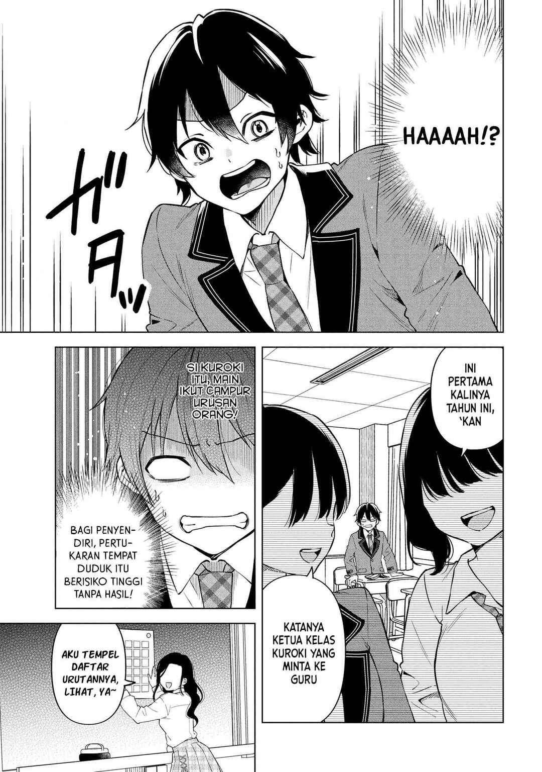 Inkya no Ore ga Sekigae de S-kyuu Bishoujo ni Kakomaretara Himitsu no Kankei ga Hajimatta. Chapter 1 - Page 5